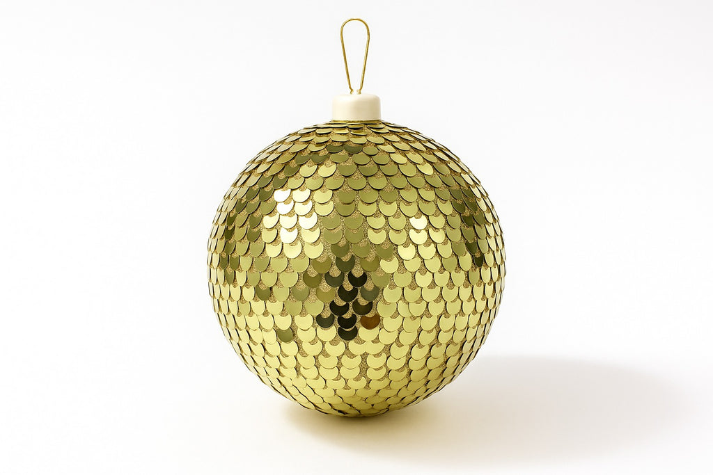 Dazzling Gold Sequin Bauble Ornament - Collectiggles