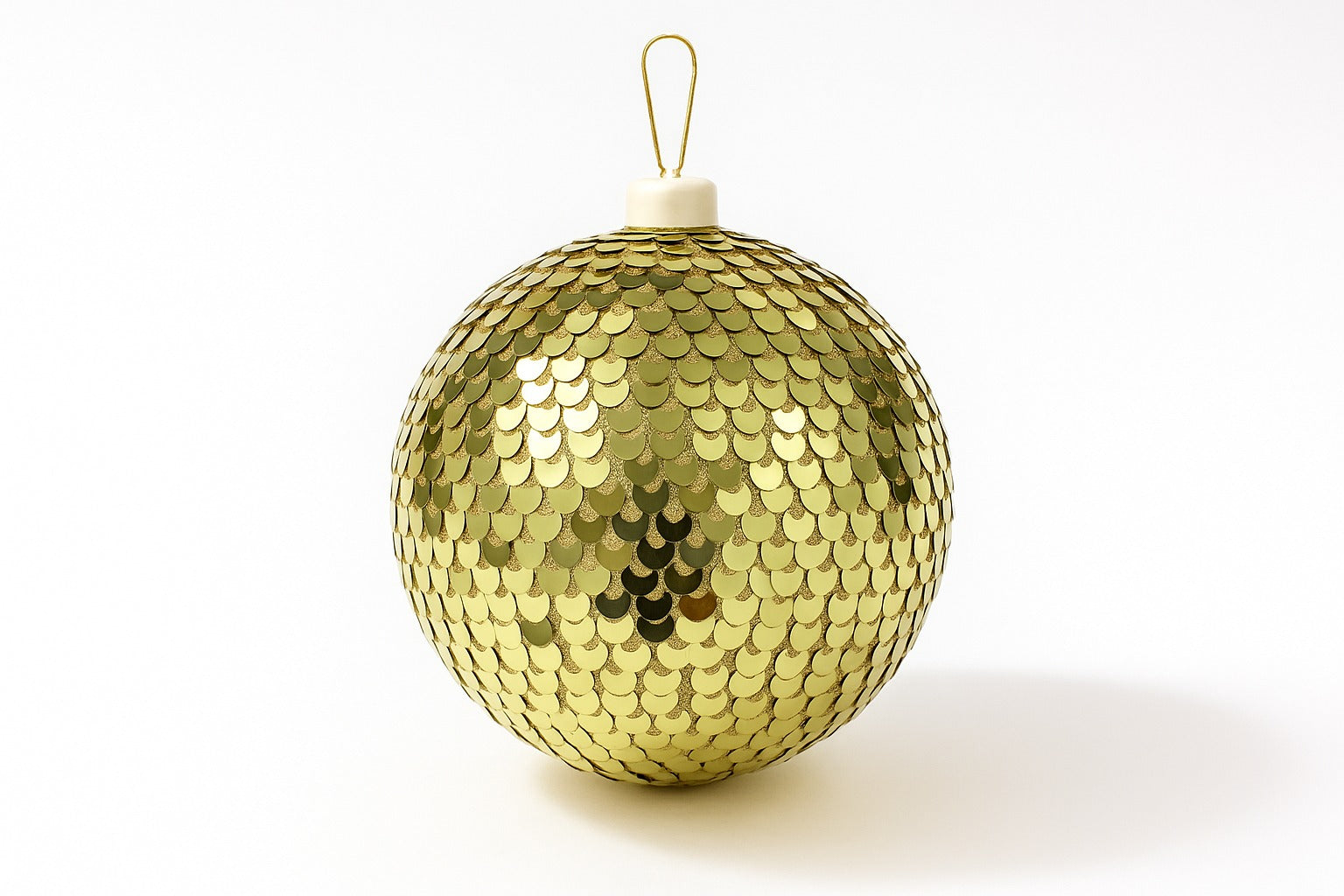 Dazzling Gold Sequin Bauble Ornament - Collectiggles